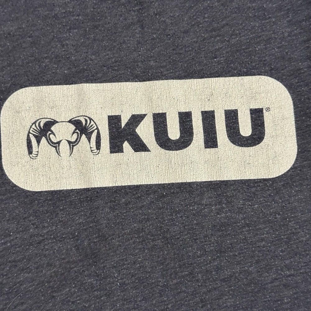 KUIU Hunting T-Shirt Men's Hunting Graphic Short Sleeve Grey Outdoors Ram - Picture 2 of 7